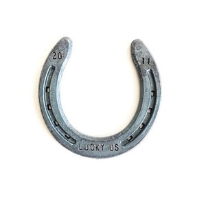 Engraved Horseshoe , steel anniversary gift , 11th anniversary gift  , gift for couple