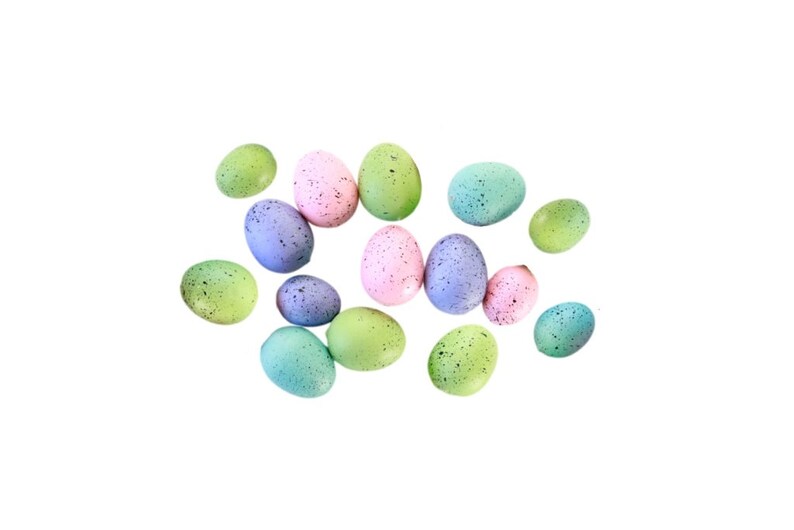 Speckled Eggs . natural eggs . foam eggs . faux eggs . easter eggs . nest eggs . bird eggs . small eggs image 4