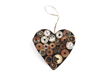 Rustic Wood Anniversary Gifts , 5th anniversary gifts , 5 year anniversary gift for her , wooden heart