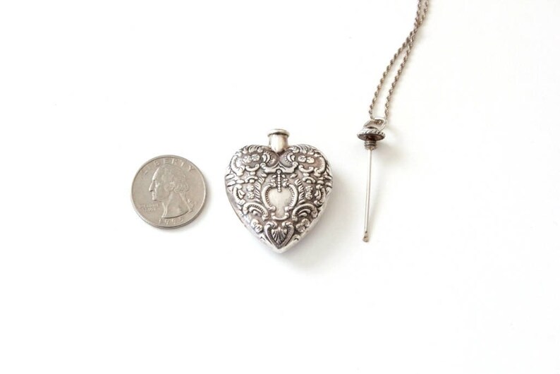 Heart Vial Necklace Vial Necklace Memorial Vial Necklace Etsy