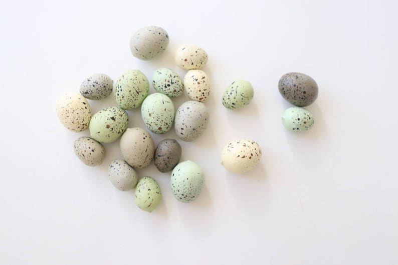 Speckled Eggs . natural eggs . foam eggs . faux eggs . easter Etsy