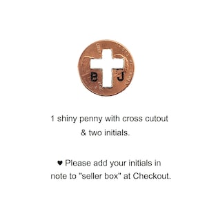 Copper Heart Penny , copper anniversary , 7 year anniversary , lucky in love , 7th anniversary , copper gifts 1 cross & 2 initials