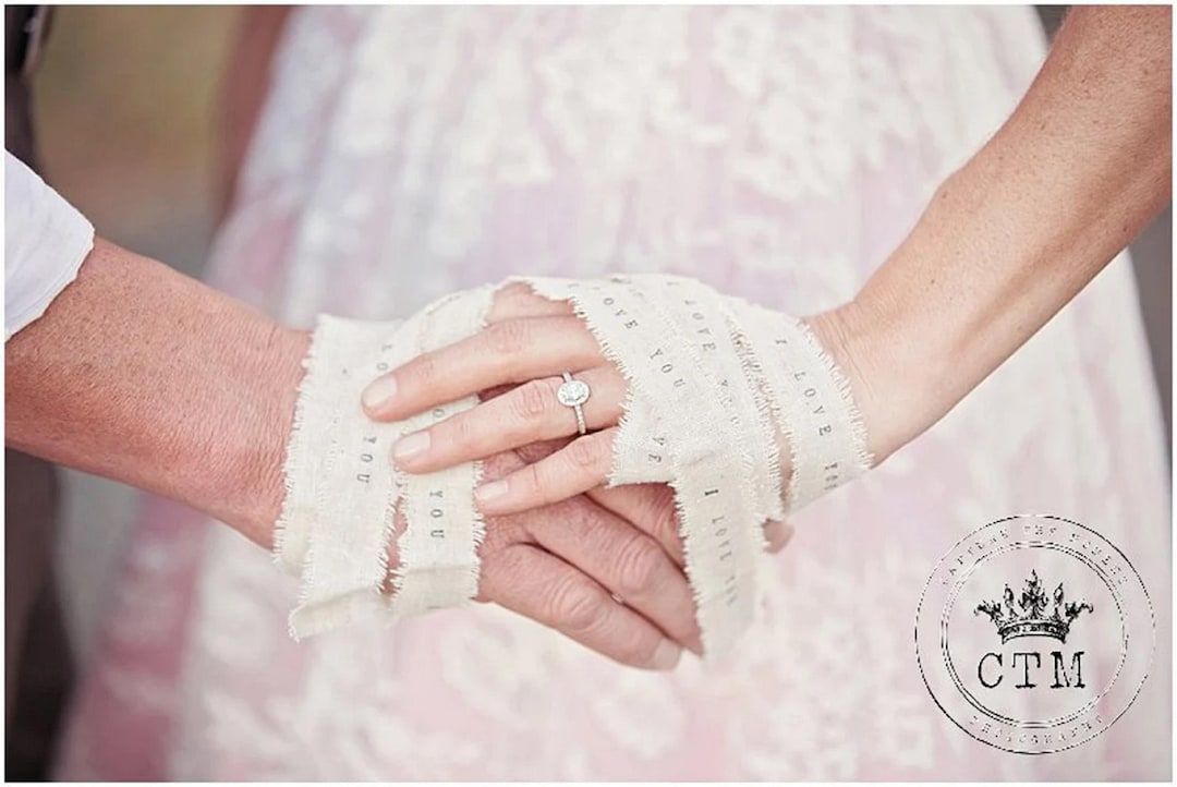 Hand Binding Ceremony Ribbon , Handbinding Ribbon , Wedding Favors ...