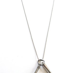 Secret Message Silver Vial Necklace , ash necklace , key necklace for women , memorial necklace image 5