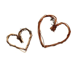 Small Grapevine Hearts / small vine hearts . twig hearts . vine wedding . grapevine shapes . stick hearts . miniature hearts