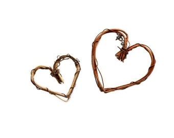 Small Grapevine Hearts / small vine hearts . twig hearts . vine wedding . grapevine shapes . stick hearts . miniature hearts