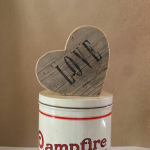 Rustic Wooden Heart Shelf Sitter , heart gifts, personalized baby photo prop , heart photo prop image 7