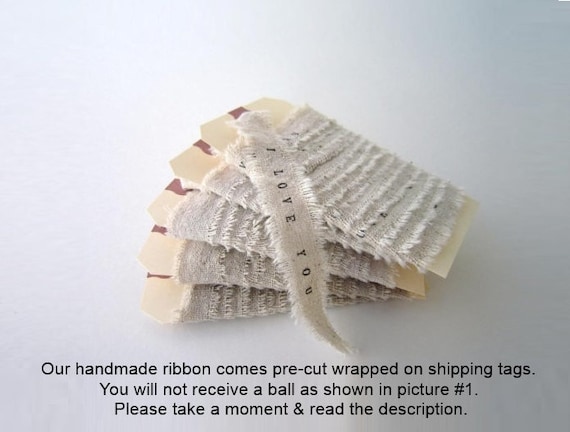 Personalized Frayed Ribbon . Custom Frayed Ribbon . Printed Frayed