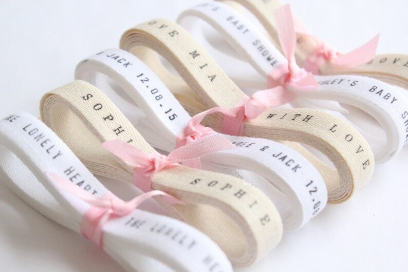 Wedding Favors Ribbon . Custom Printed Ribbon . Custom Twill Etsy