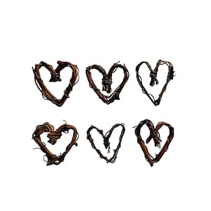 Small Grapevine Hearts / small vine hearts . twig hearts . vine wedding . grapevine shapes . stick hearts . miniature hearts