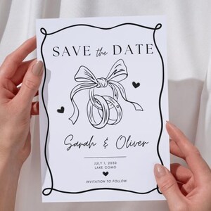 Modern Save the Date Invitation