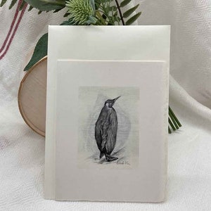 Pingouin imprimé sur carte (Earth Product) Carte de vœux