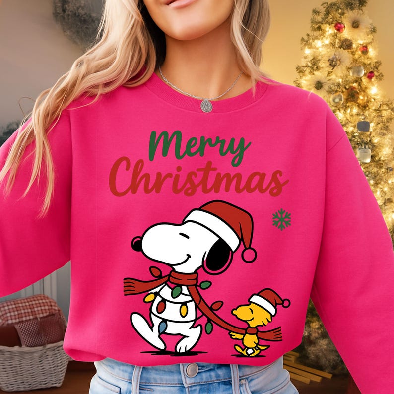 Snoopy navideño PNG, Dibujo animado navideño de Peanuts (Descarga ...