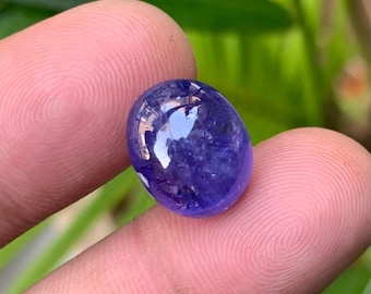 Oval Blau Tansanit Cabochon, Dezember Geburtsstein (10.35 Ct)