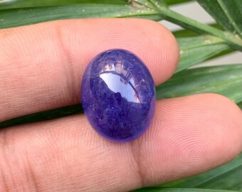 21.60 Ct Royal Blue Tanzanite Cabochon, December Birthstone