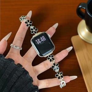 Colorful Metal Link Apple Watch Band: Stainless Steel Strap, 38-45mm