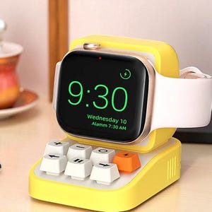 Creative Typewriter Apple Watch Charger Stand for Series Ultra 2/9/8/SE/7/6/5/4/3/2/1 49mm-38mm Charging Dock