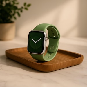 Silicone Apple Watch Band with TPU Case & Screen Protector