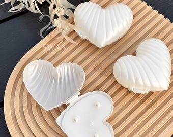 Confezione da 10 candele decorative a forma di cuore con perle ︳Bomboniere fai da te per matrimoni e feste