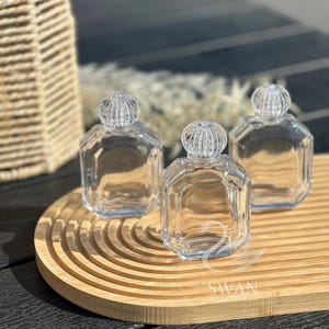 Achthoekige lege glazen fles van 50 ml ︳DIY-geuren, oliën en trouwbedankjes