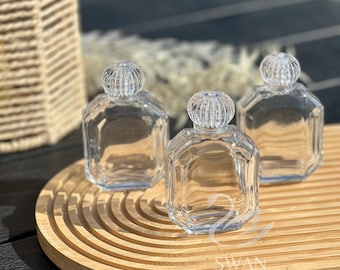 10 flaconi di vetro vuoti ricaricabili da 50 ml - Bomboniere per matrimoni e feste, fai da te per profumi e oli
