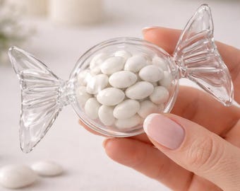 20 contenitori per caramelle in acrilico da 3,5 pollici / Bomboniere fai da te