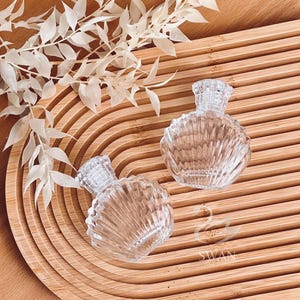 Ostronformad tom glasflaska 30 ml ︳DIY bröllops- och festgåvor för olja, parfym