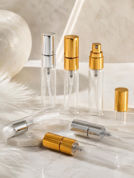 10er Pack - 5ml Glas Parfüm Flasche - Mini nachfüllbar Zerstäuber