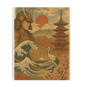 Voyage à travers le Japon : un puzzle d&#39;art traditionnel Ukiyo-e