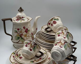 Juego de café Portobello de Villeroy & Boch – 6 personas – 19 piezas – Vintage