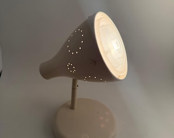 IKEA SNÖIG Table Spot Lamp – White Metal Adjustable Lamp Head Retro Design