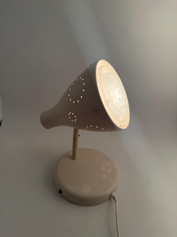 IKEA SNÖIG Table Spot Lamp – White Metal Adjustable Lamp Head Retro Design