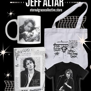 Jeff Buckley Tribute Merch Soulful 90s Posters Tees Mugs & Journals Inspired by Music Art  Legacy