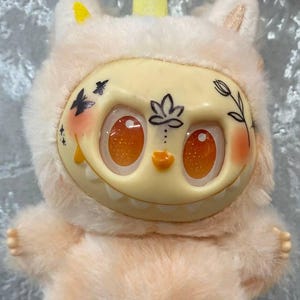 Custom Labubu Figure – Hand-Painted Labubu – Unique Designer Toy – Fantasy Collectible Gift - Tatoo Labubu - Labubu - Labubu Plush Doll
