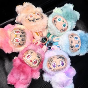 Custom Labubu Figure – Hand-Painted Labubu – Tattoo Labubu– Fantasy Collectible Gift - Labubu - Labubu Plush Doll (Multi-Color)