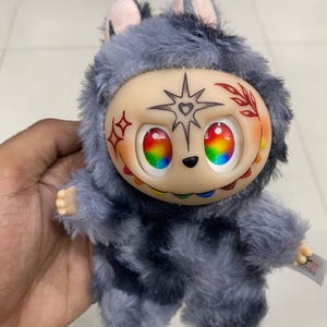 Rare Labubu Plush: Hand-Painted Tattooed Fantasy Collectible