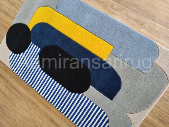 3x5 feet ready to dispatch Tufted rug Modern Abstract Geometric Rug for living room
