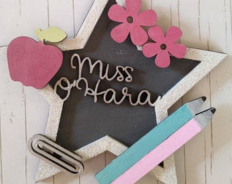 Personalised MDF Teacher Thank You Star