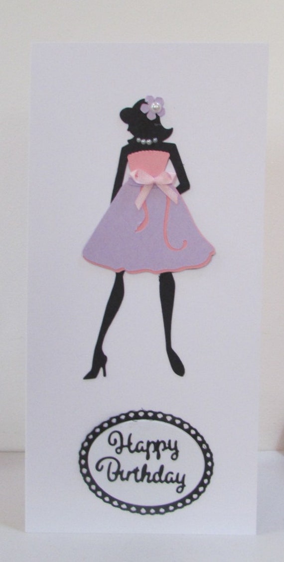 Fashion Model Birthday Card Etsy