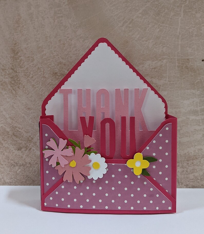Pop up Box Thank You Card Etsy