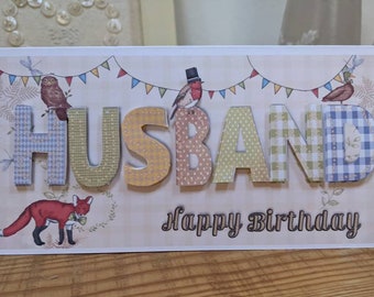 Husband Happy Birthday Card