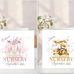 When I Wake Up First Day Of Nursery Card For Boy, First Day of Nursery Card for Girl