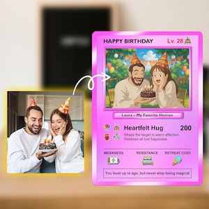 Personalized Trading Card: Custom Photo or Anime Gift