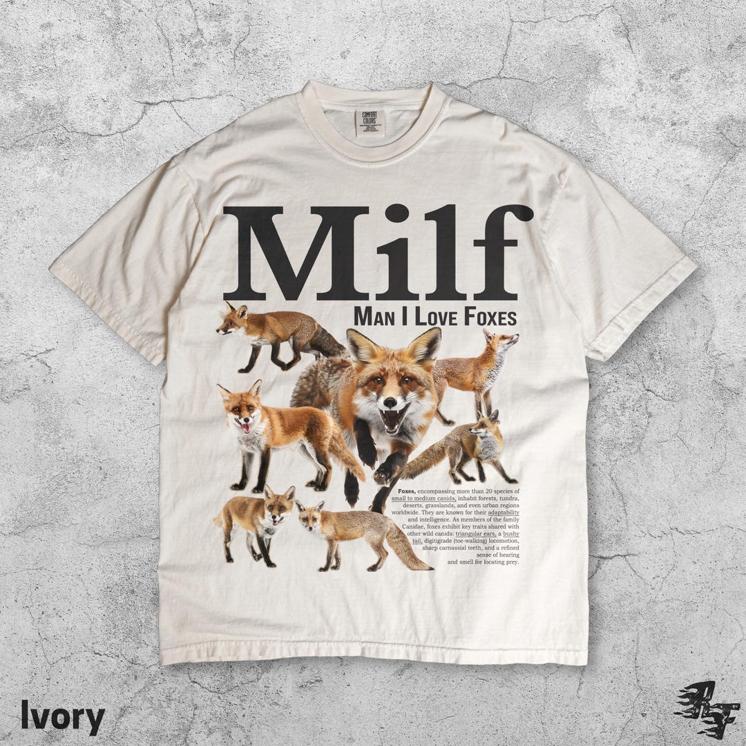 Man I Love Foxes Vintage T-shirt, Funny Animal Meme Graphic Tee