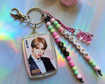 Nct Shotaro keychain,nct dream,jisung keychain,nct u,nct keychain,nct bag charm,shotaro charm,kpop charm,kpop keychain,beaded keyring