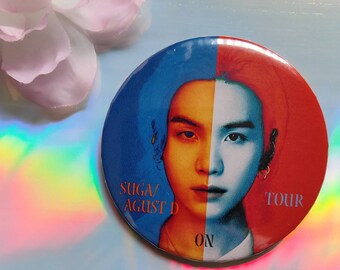 Suga pin,suga on tour pin,suga badge,bts suga,bts suga pin,bts pin,bts badge,agust d pin,min yoongi pin,yoongi pin