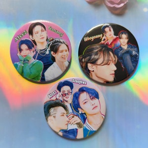 Ateez 58mm Pin,Seonghwa Pin,WooYoung Pin,Yeosang Pin,Ateez,Tiny Geschenk,Kpop pon,Kpop Abzeichen,Ateez Abzeichen,Ateez Knopf