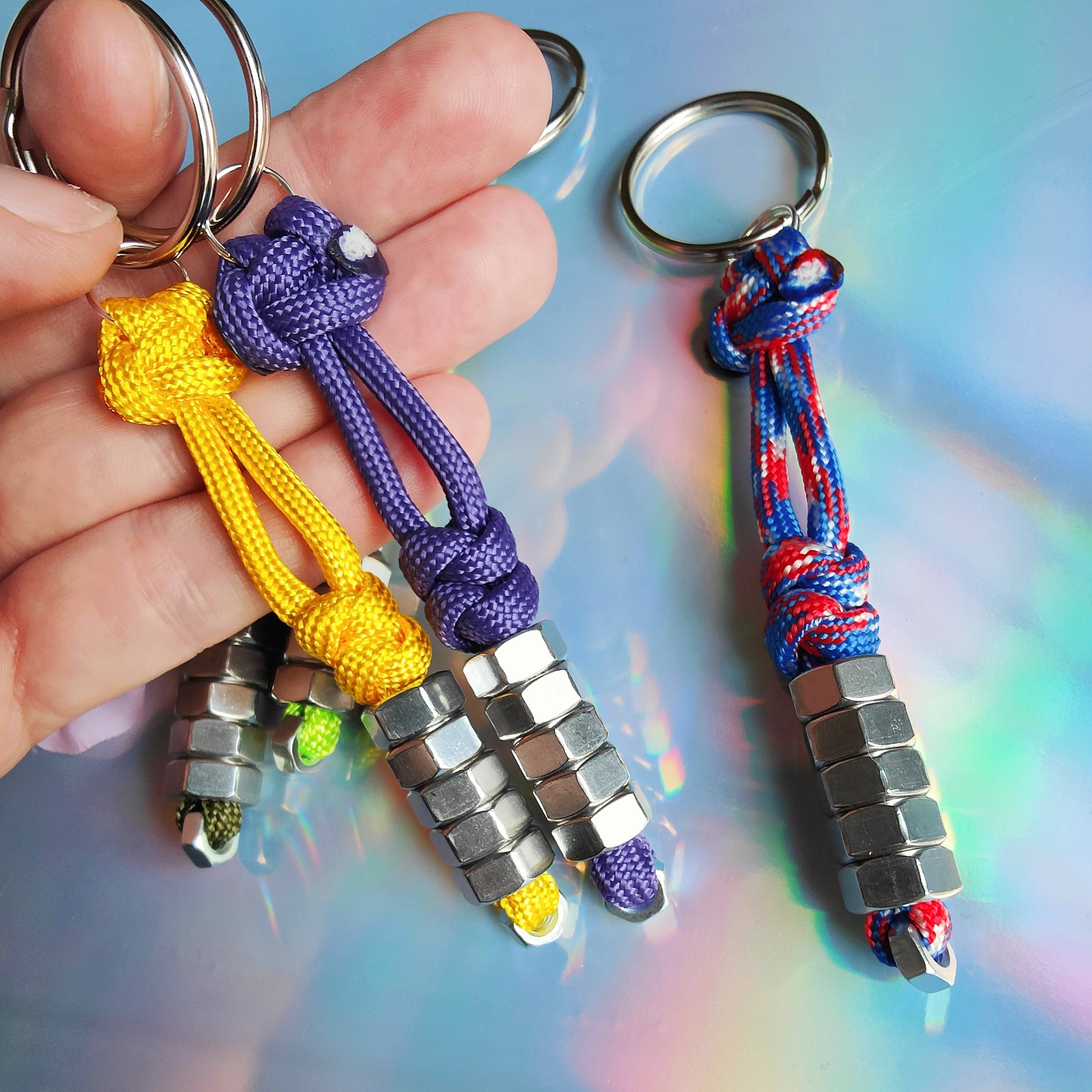 Sensory Mini Fidget Keychain, Paracord Fidget,pocket Fiddle, Anxiety ...