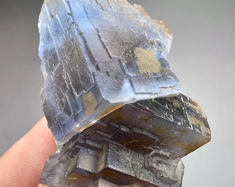 Natural Purple Fluorite Crystal Specimen from Pakistan | Cubic Fluorite Cluster