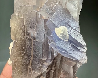 Natürliche Fluorit & Calcit Kristall Probe 138g - Display-Grade Pakistan Mineral